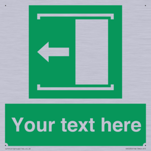 Custom Slide to Open Sign